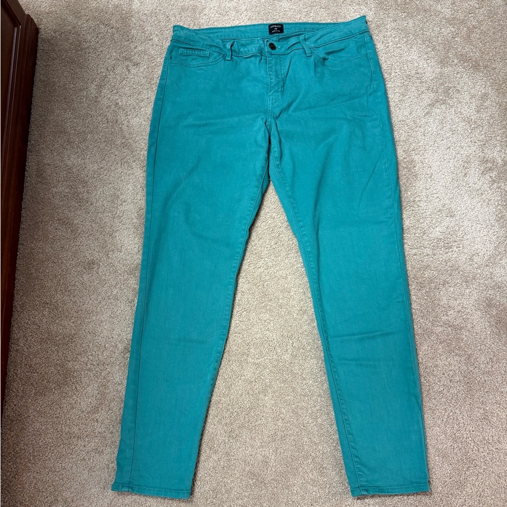 Just Black Light Teal Jeans